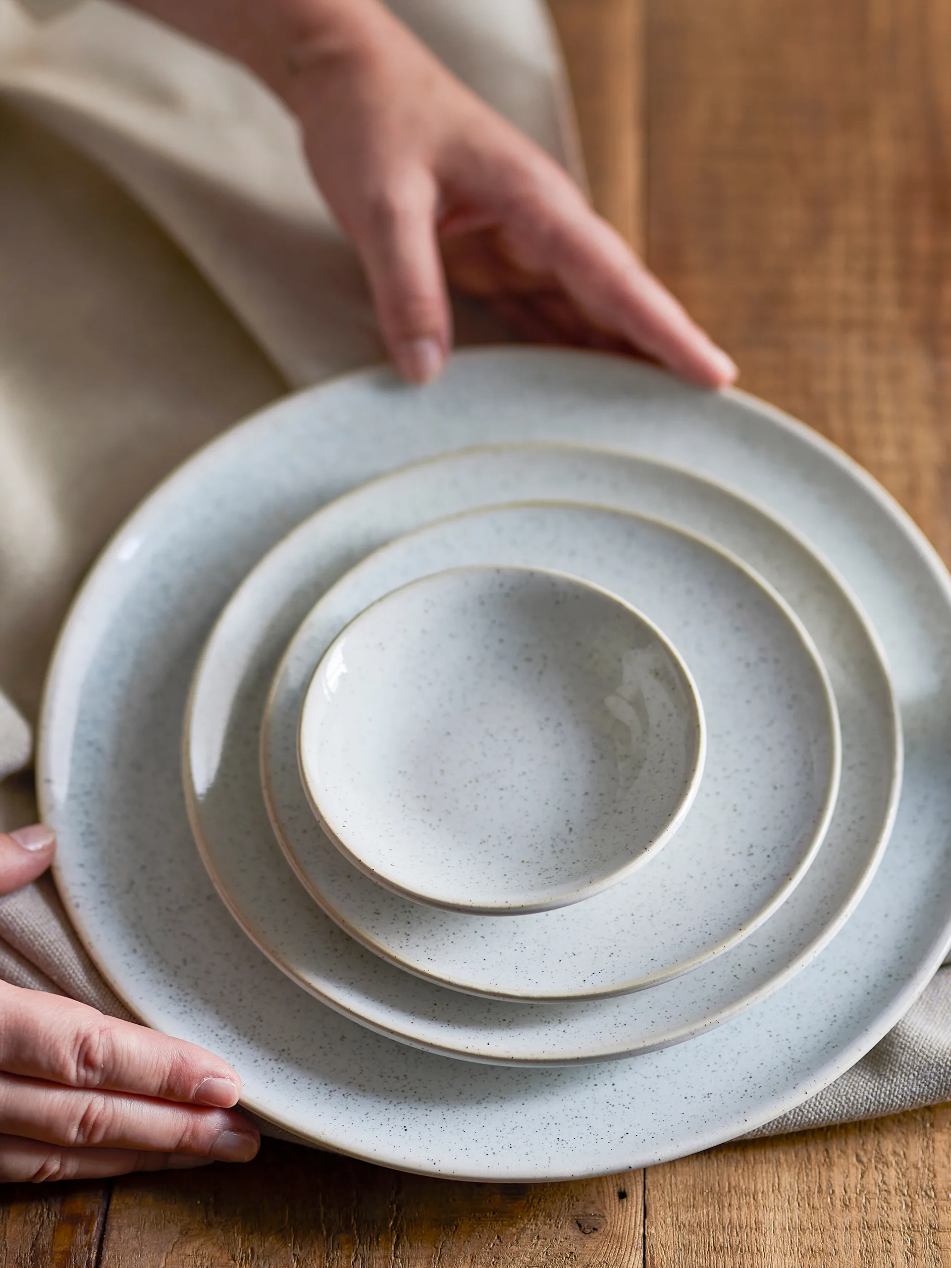 Addison Teller Ø16 cm, Weiß Bloomingville