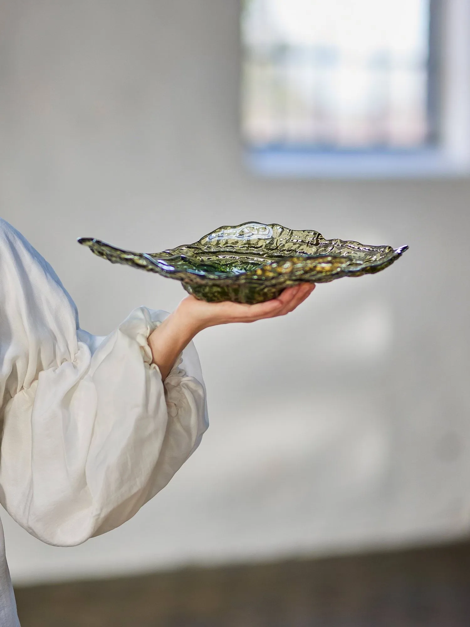 Aiku Schale, Grün, 38x29 cm Bloomingville
