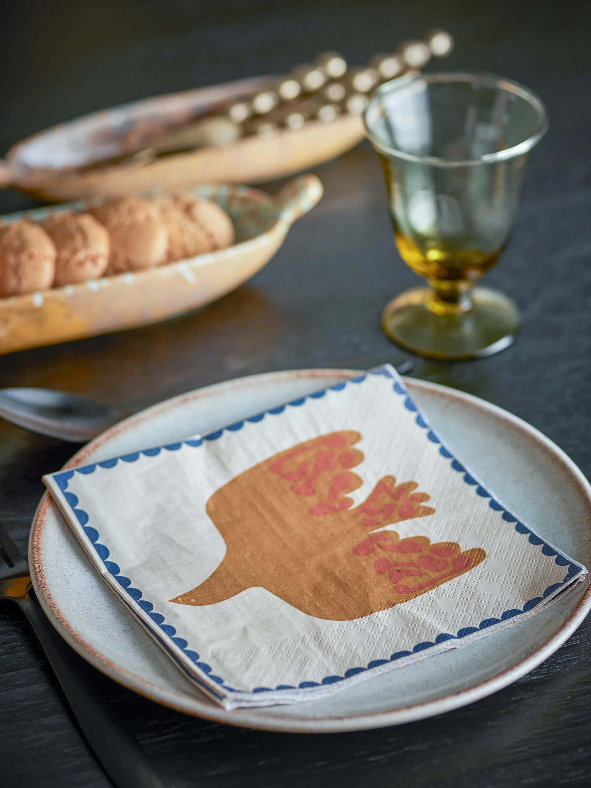 Anniversary Papierserviette 20-teilig, Gelb Bloomingville