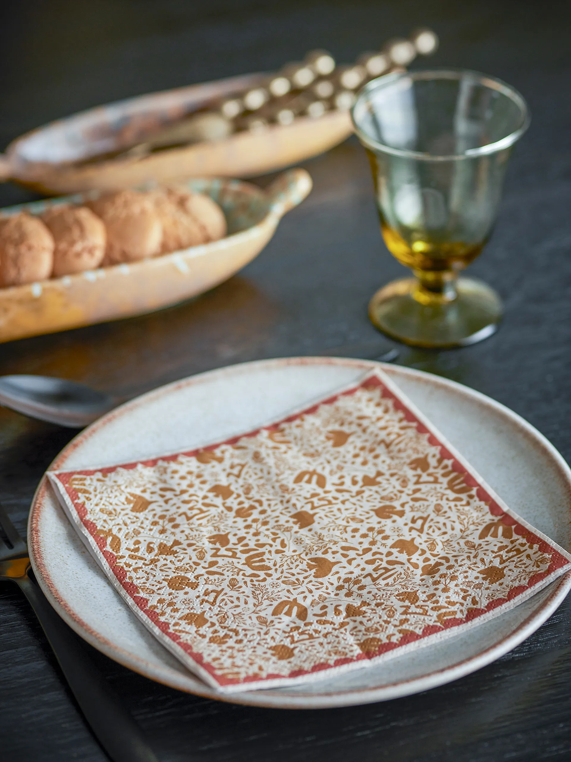 Anniversary Papierserviette 20-teilig, Gelb Bloomingville