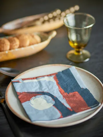 Arty Papierserviette 20-teilig - Blau - Bloomingville