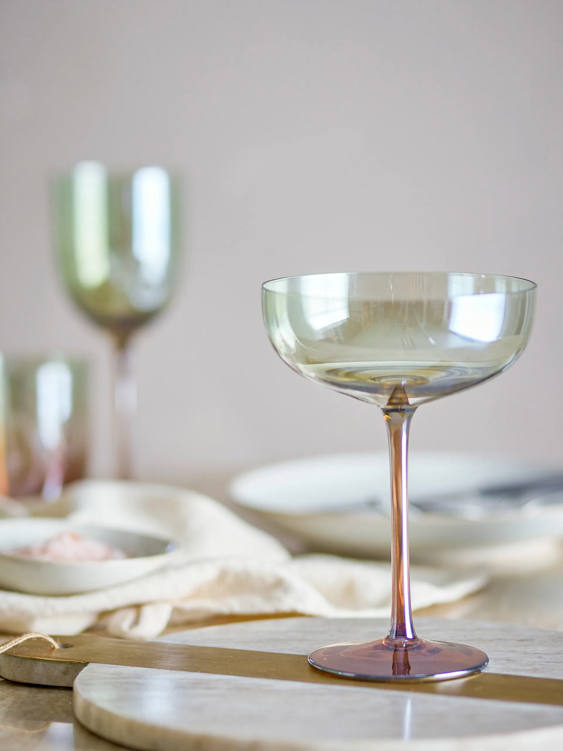 Aston Cocktailglas 4-teilig, Bronze Bloomingville