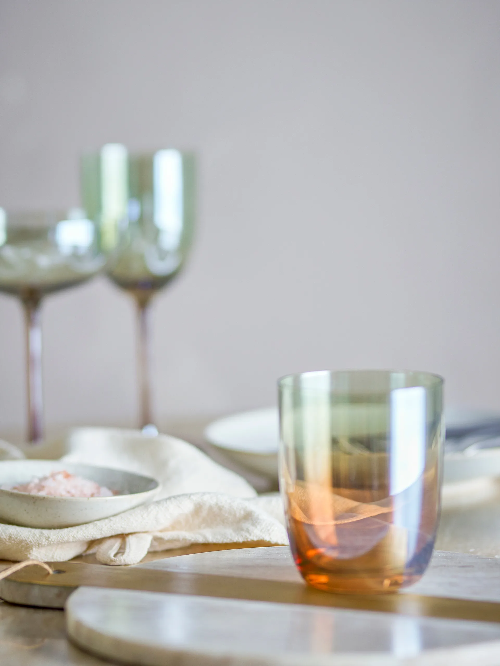 Aston Trinkglas 4-teilig, Bronze Bloomingville