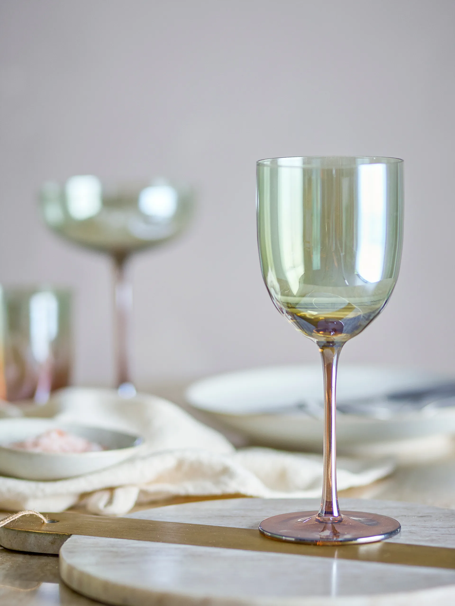 Aston Weinglas 4-teilig, Bronze Bloomingville