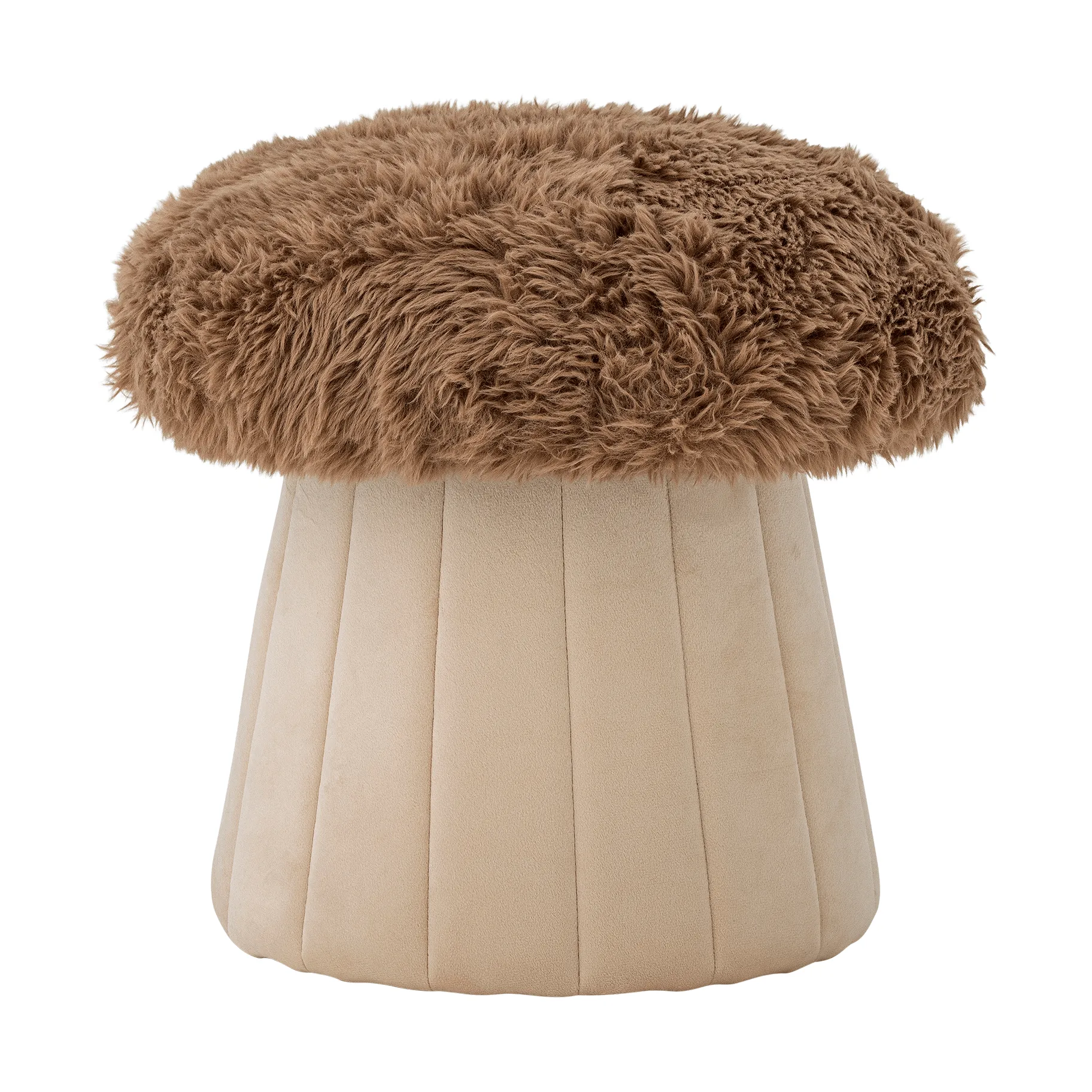 Bertil Pouf Ø37cm, Schwamm, Braun Bloomingville