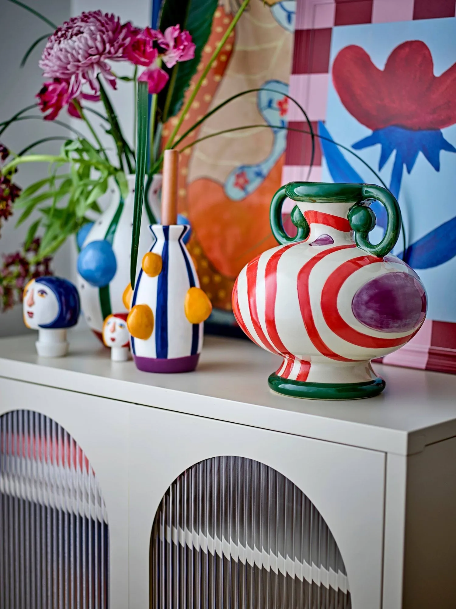 Betiva Vase, Multi Stoneware Bloomingville