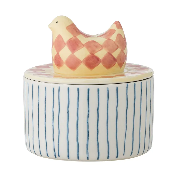 Biona Schale mit Deckel Ø11 cm - Rose - Bloomingville