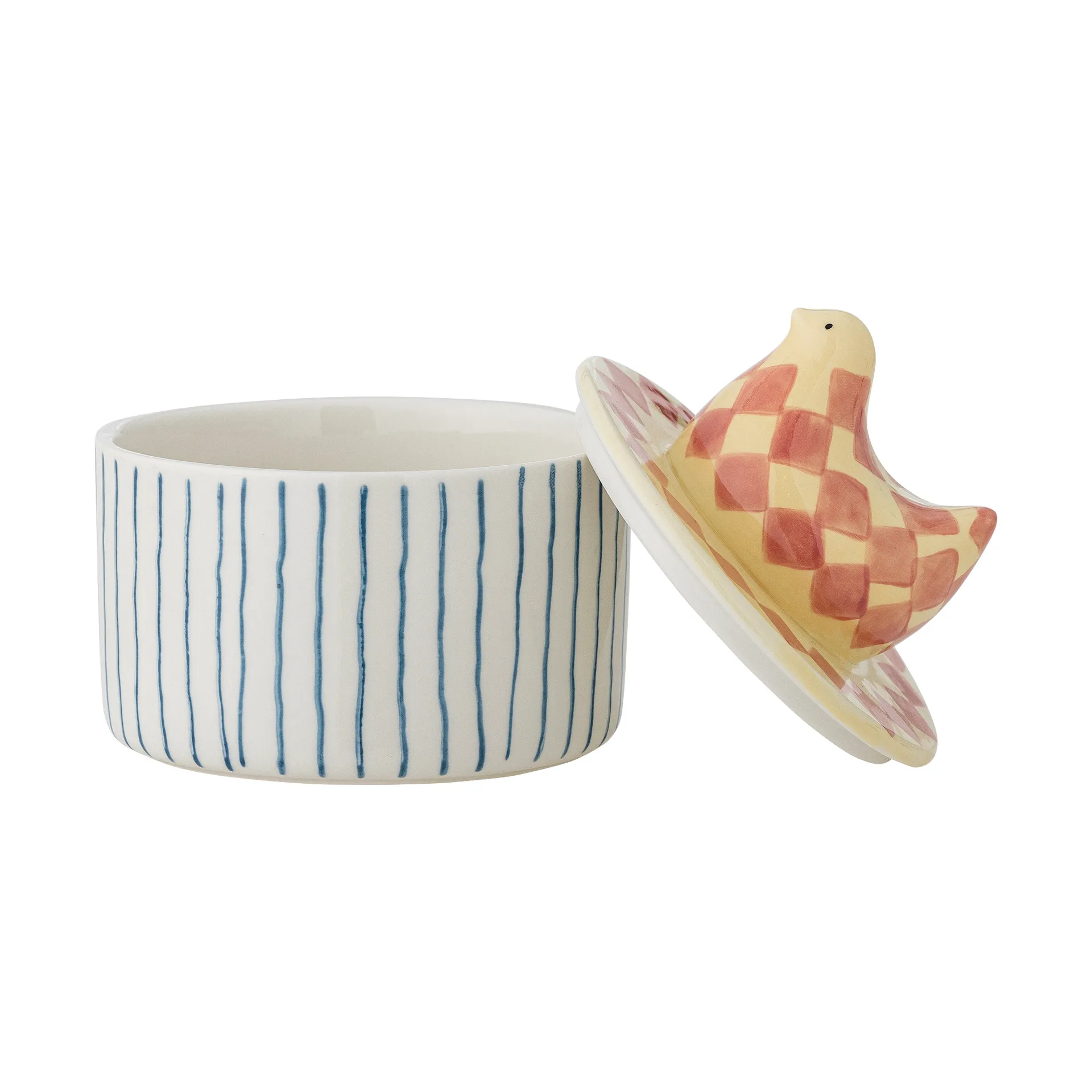 Biona Schale mit Deckel Ø11 cm, Rose Bloomingville