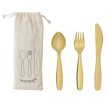 Bloomingville Mini Kinderbesteck 3 Teile - Gold - Bloomingville
