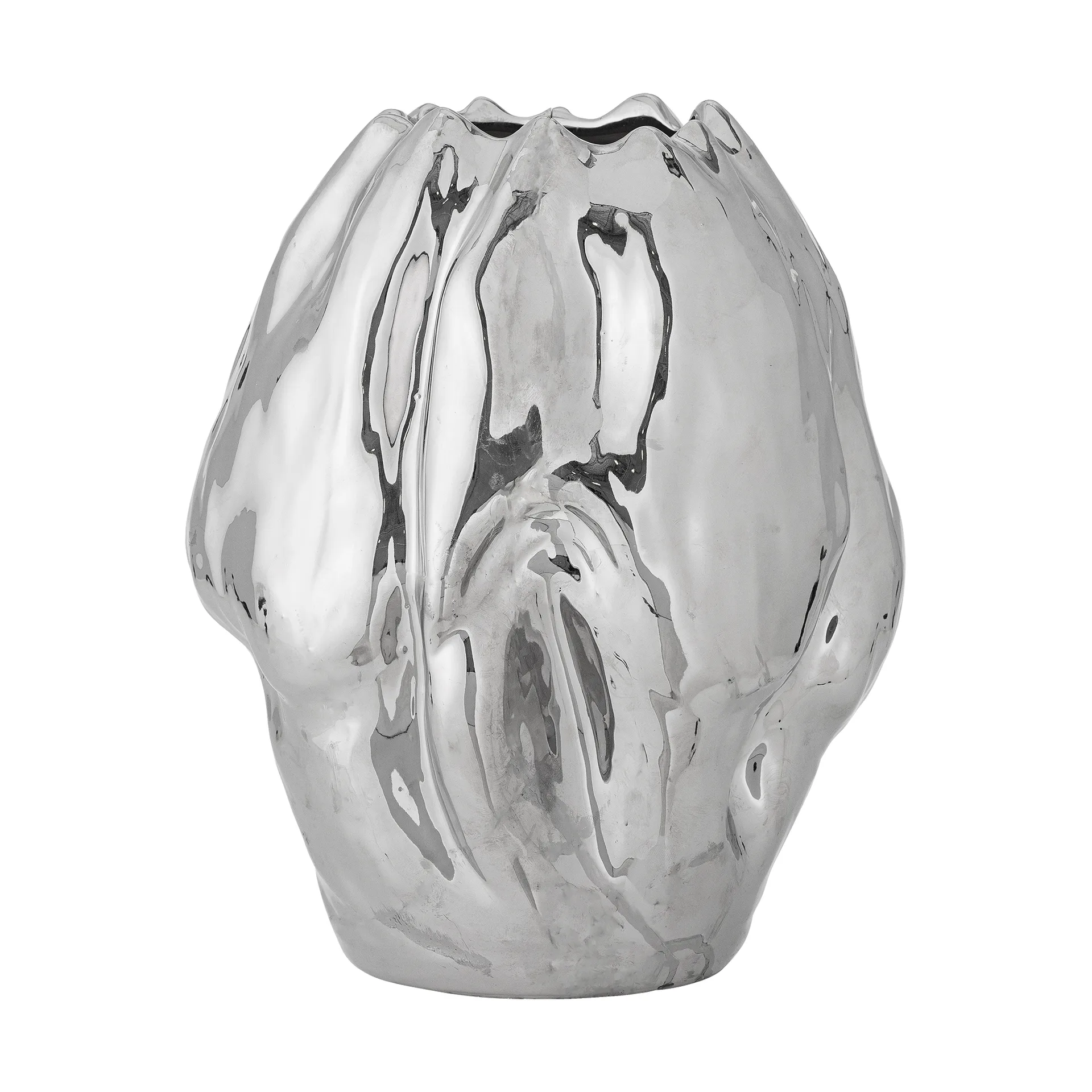 Bobby Vase 23,5x29 cm, Silber Bloomingville