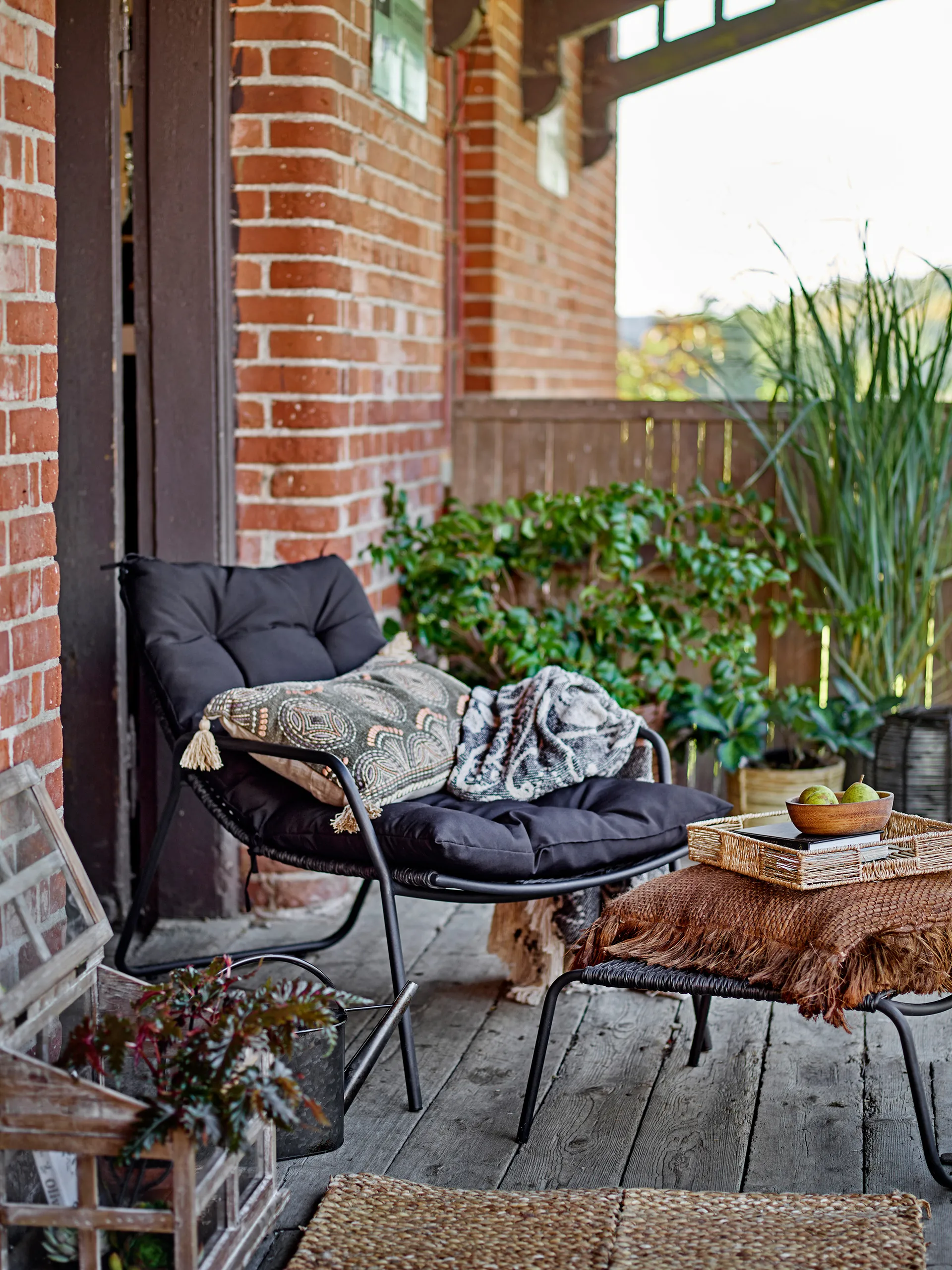 Boel Liegestuhl, Schwarz Bloomingville
