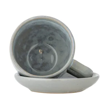 Brenta Tasse mit Untertasse 4-teilig - Blau - Bloomingville