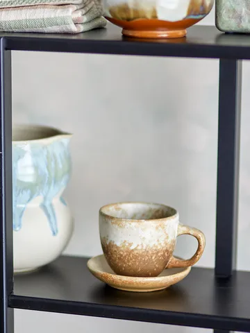 Brenta Tasse mit Untertasse 4-teilig - Natur - Bloomingville