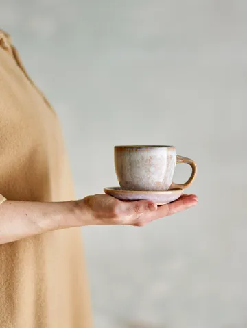 Brenta Tasse mit Untertasse 4-teilig - Rose - Bloomingville