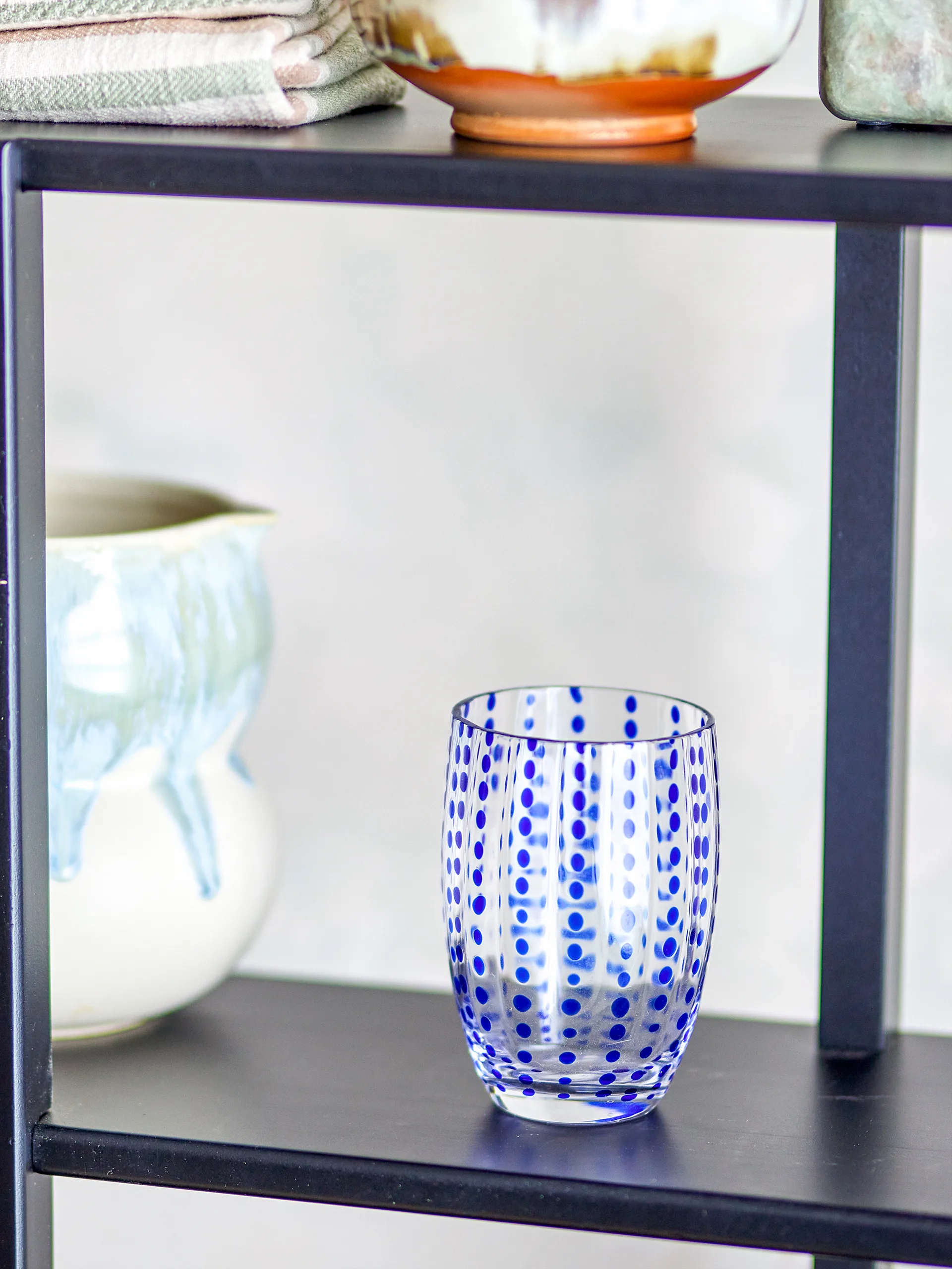Brinley Trinkglas 4-teilig, Blau Bloomingville