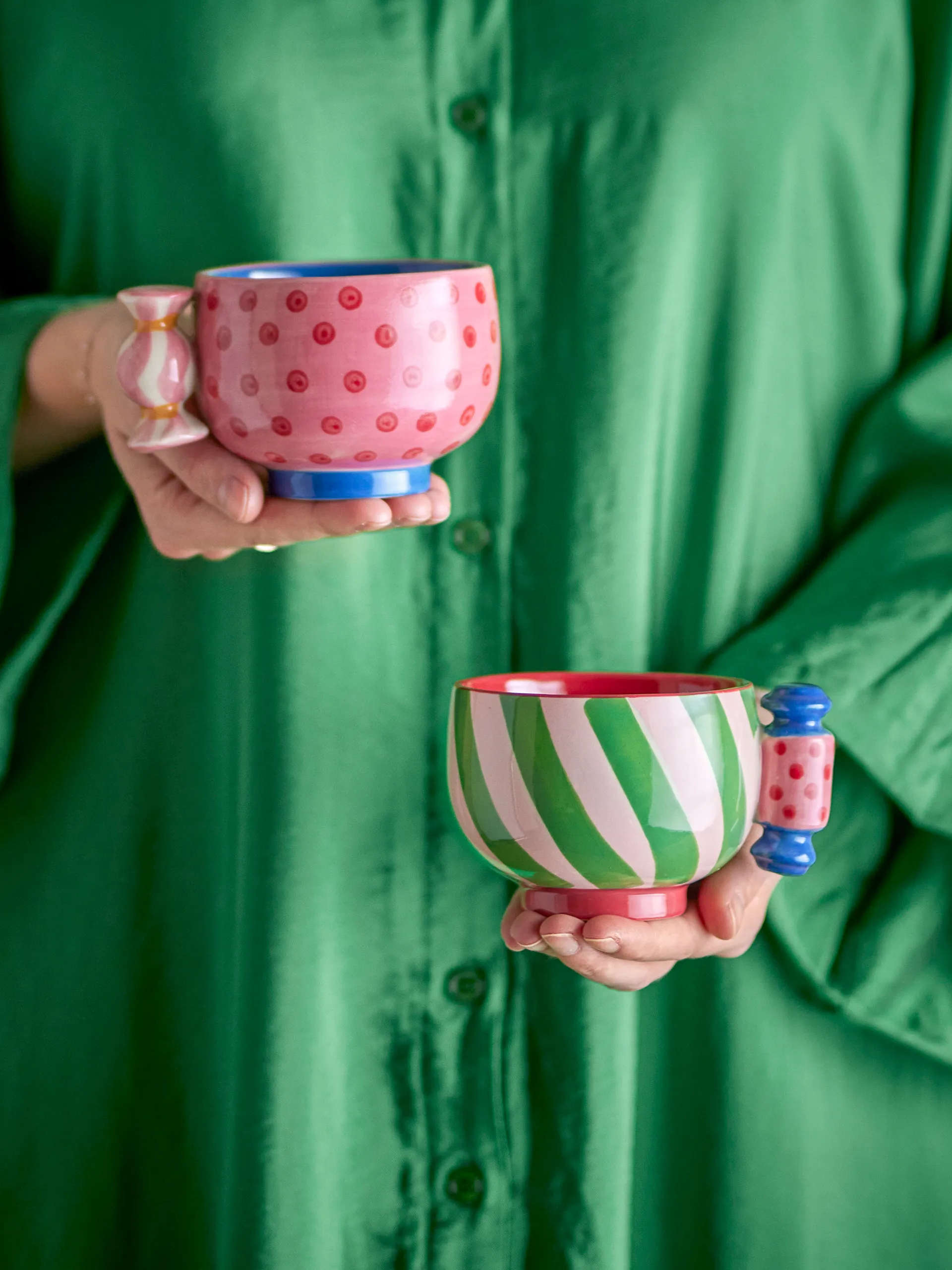Caramella Tasse 25 cl 2-teilig, Rosa Bloomingville