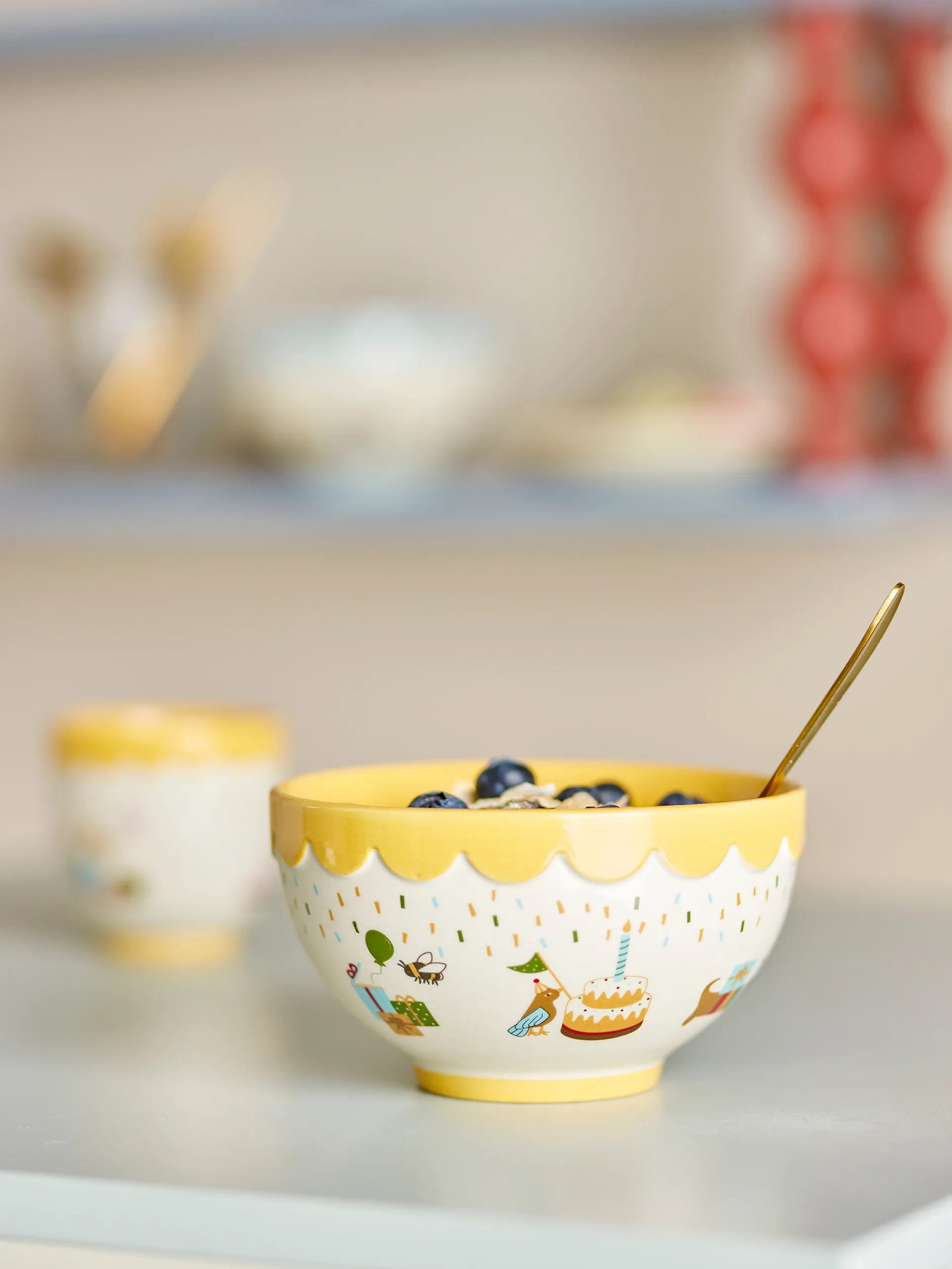 Celebrate Schale Ø13,5 cm, Gelb Bloomingville