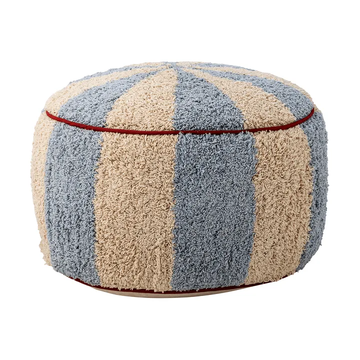 Charoline Pouf Ø44cm - Blau-Weiß-Rot - Bloomingville