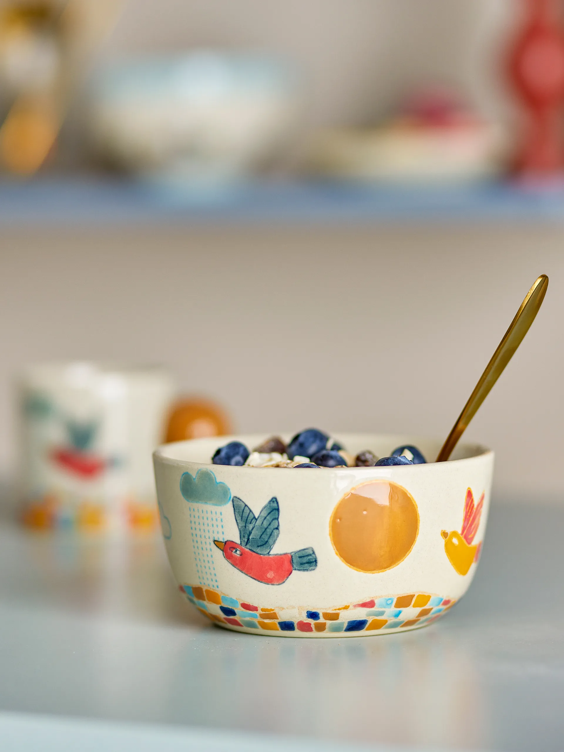 Colorine Schale Ø12 cm, Natur Bloomingville