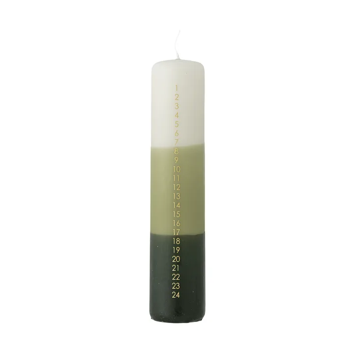 Dip Dye adventssljus - Grün, 25 cm - Bloomingville