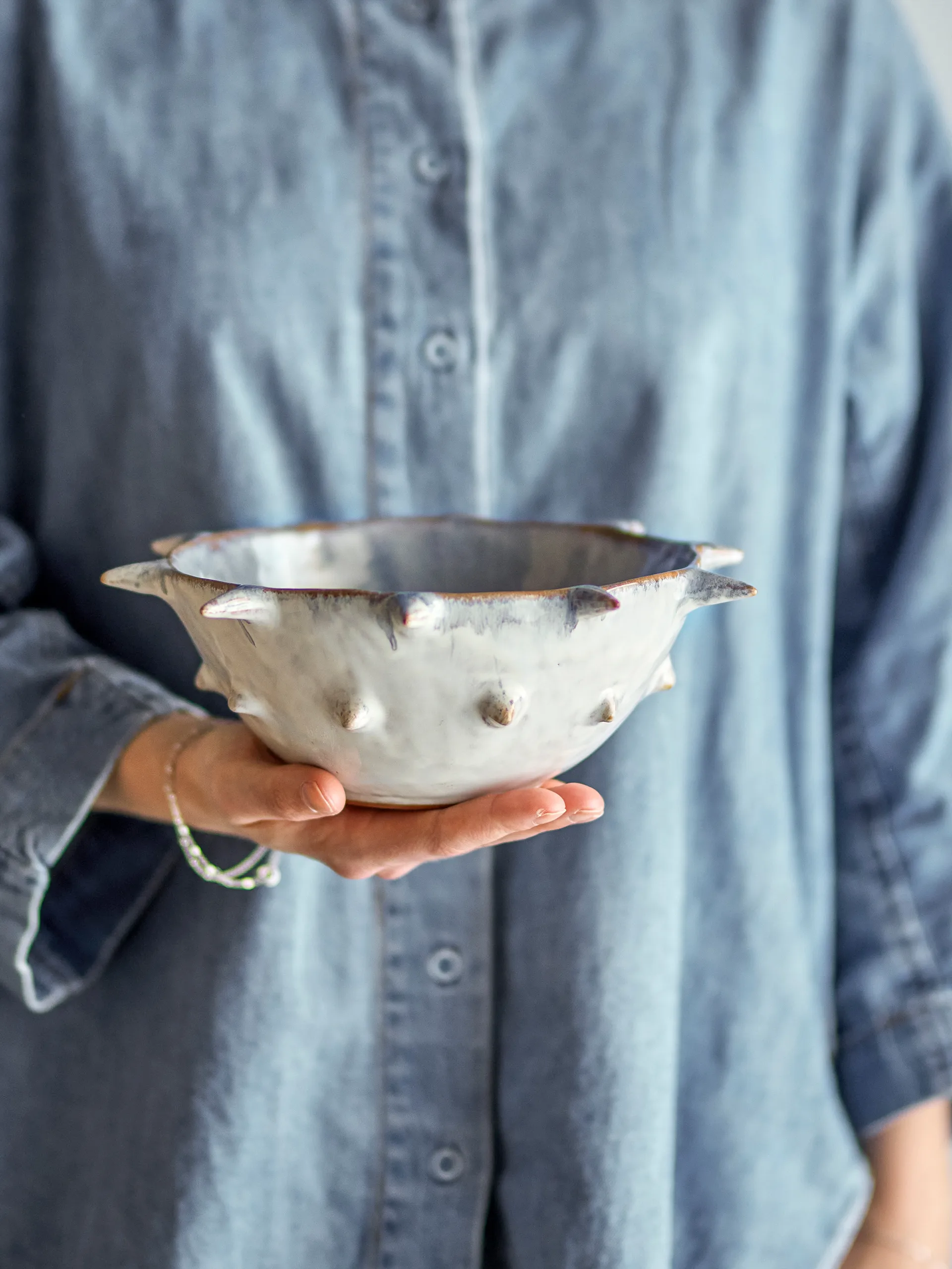 Edie Schale Ø22,5 cm, Blau Bloomingville