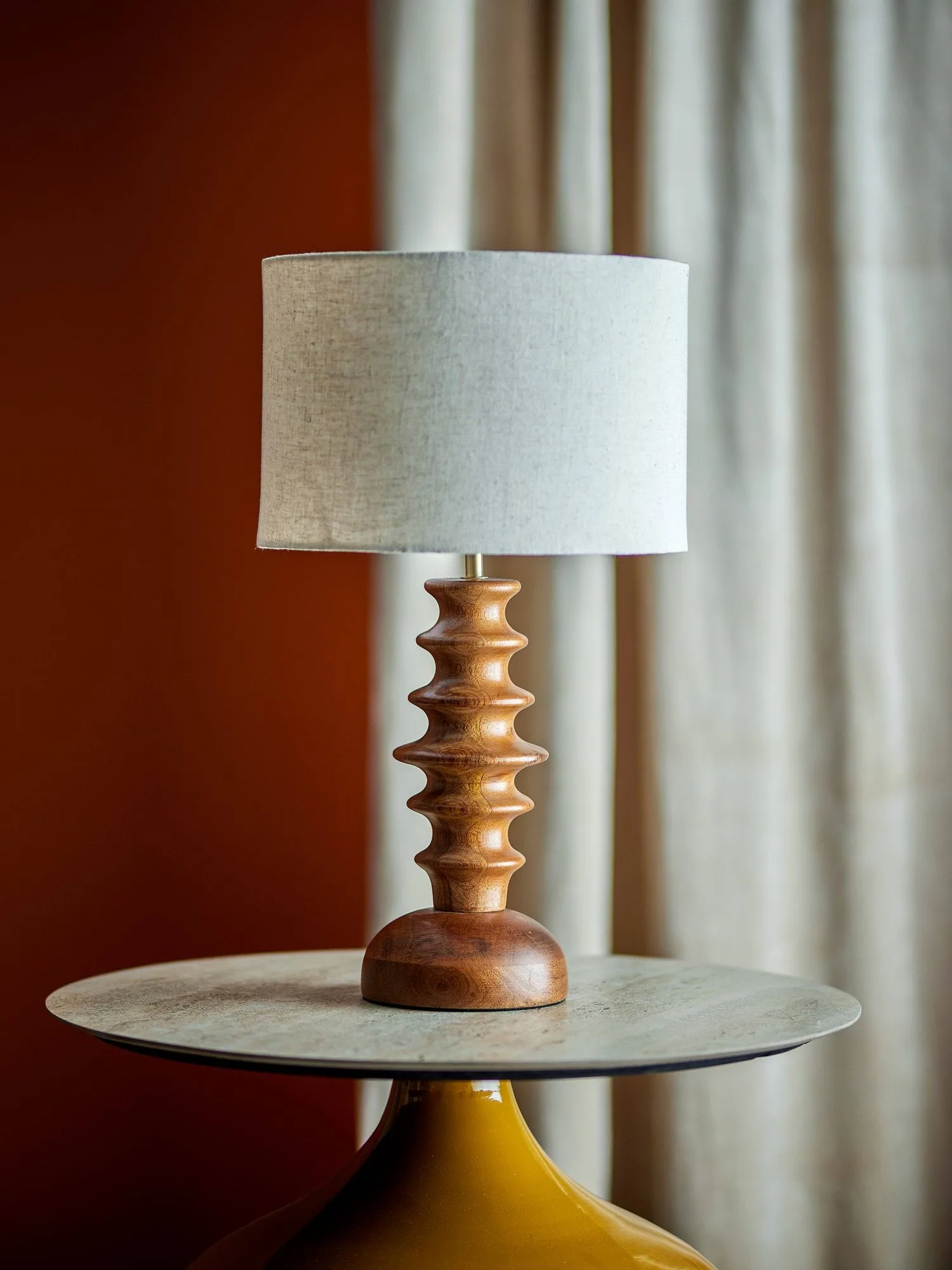 Elinora Tischlampe, Braun, Ø30 cm Bloomingville