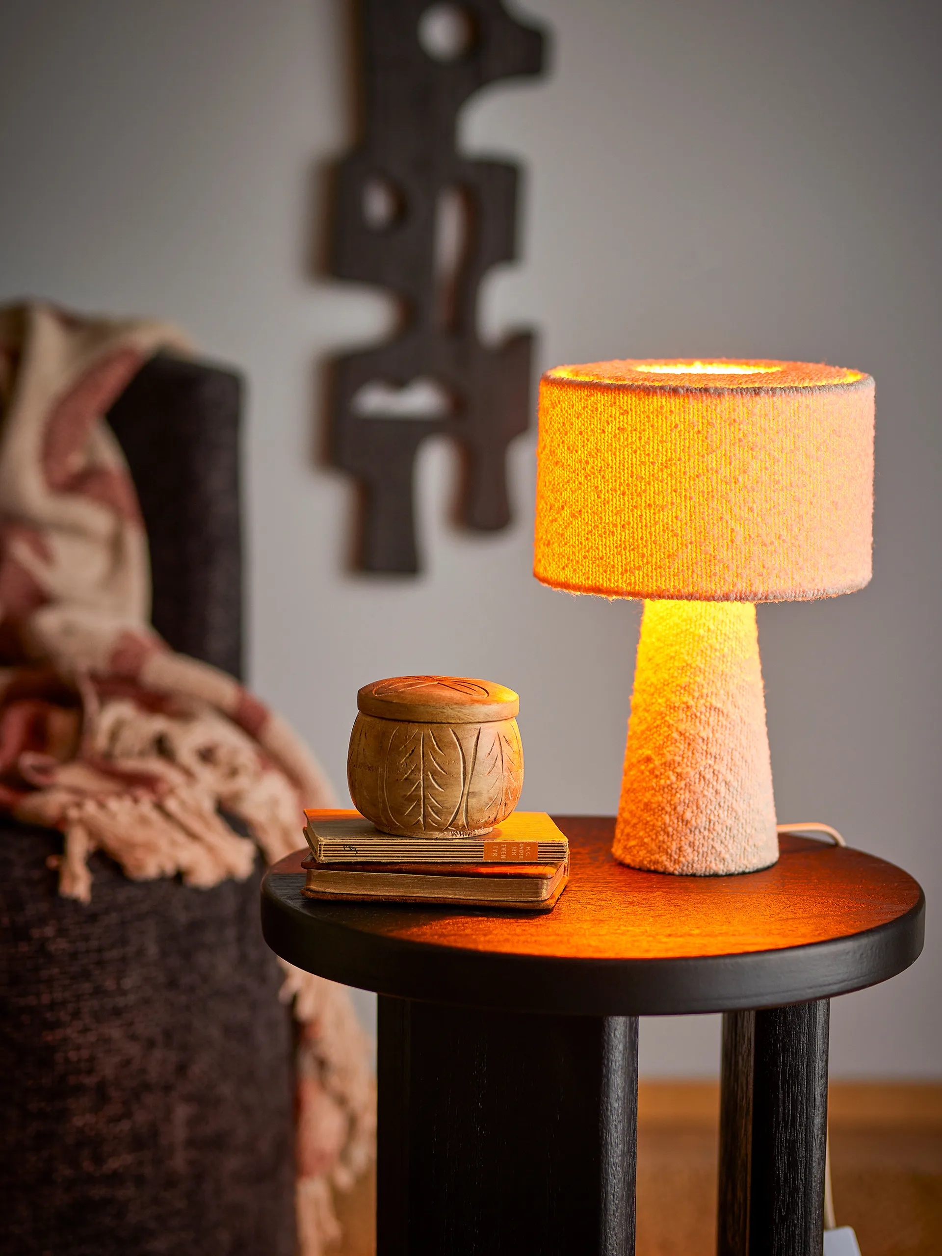 Emmie Tischleuchte Ø 20 cm, Weiß Bloomingville