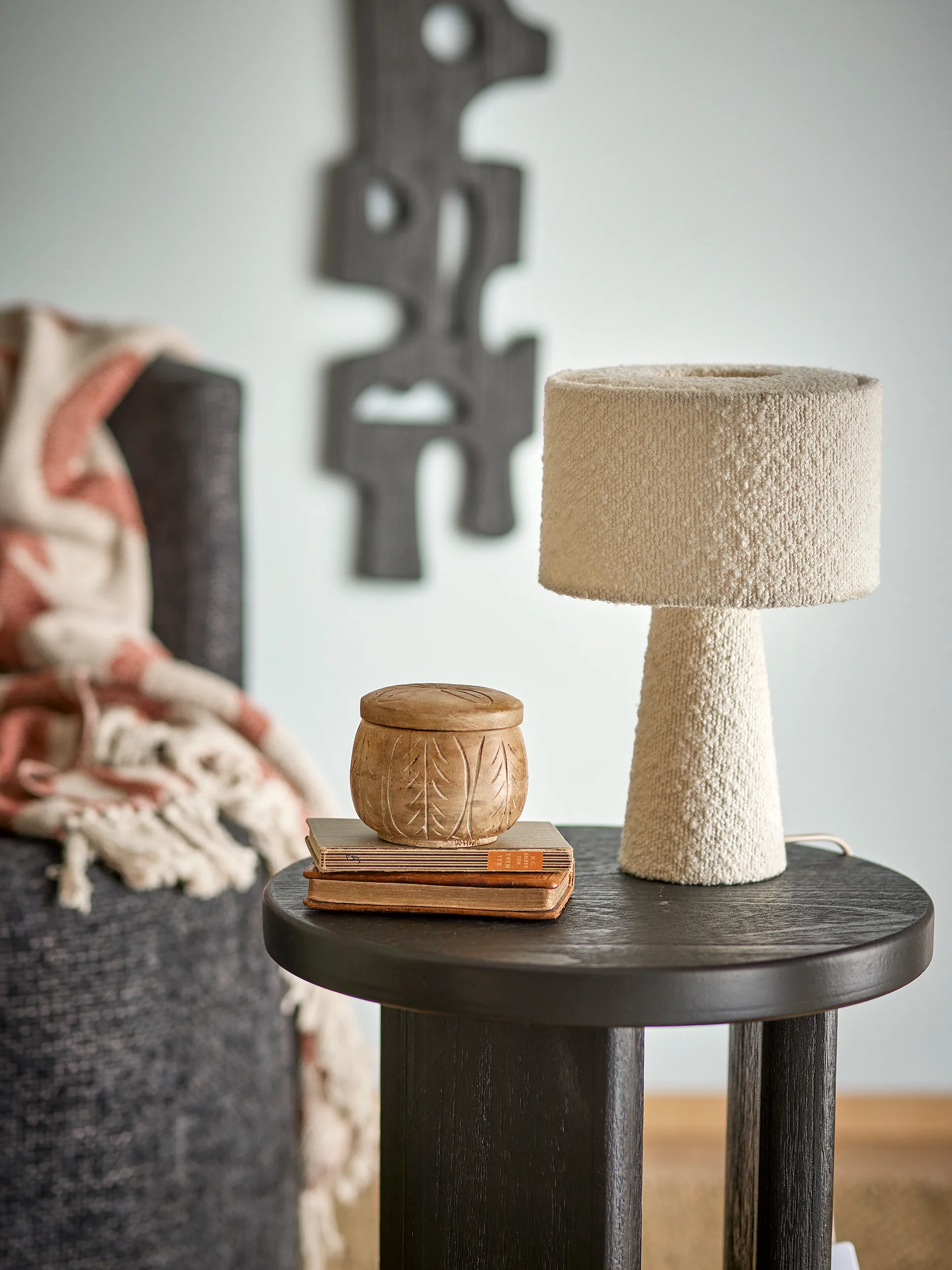 Emmie Tischleuchte Ø 20 cm, Weiß Bloomingville