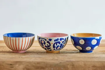 Eviaya Schale - Multi, 3-teilig - Bloomingville