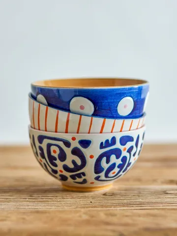 Eviaya Schale - Multi, 3-teilig - Bloomingville