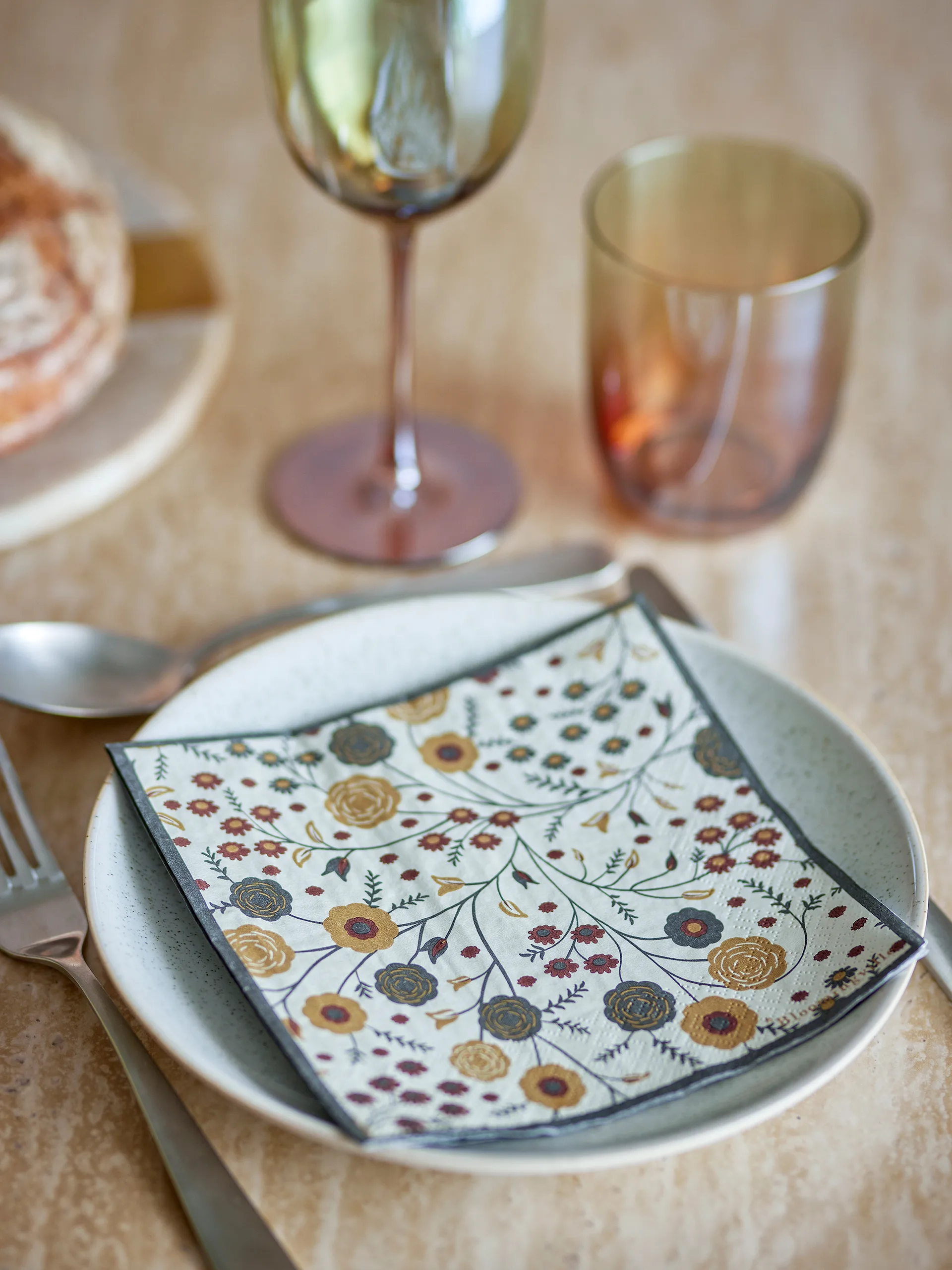 Eydis Papierserviette 20‑teilig, Natur Bloomingville