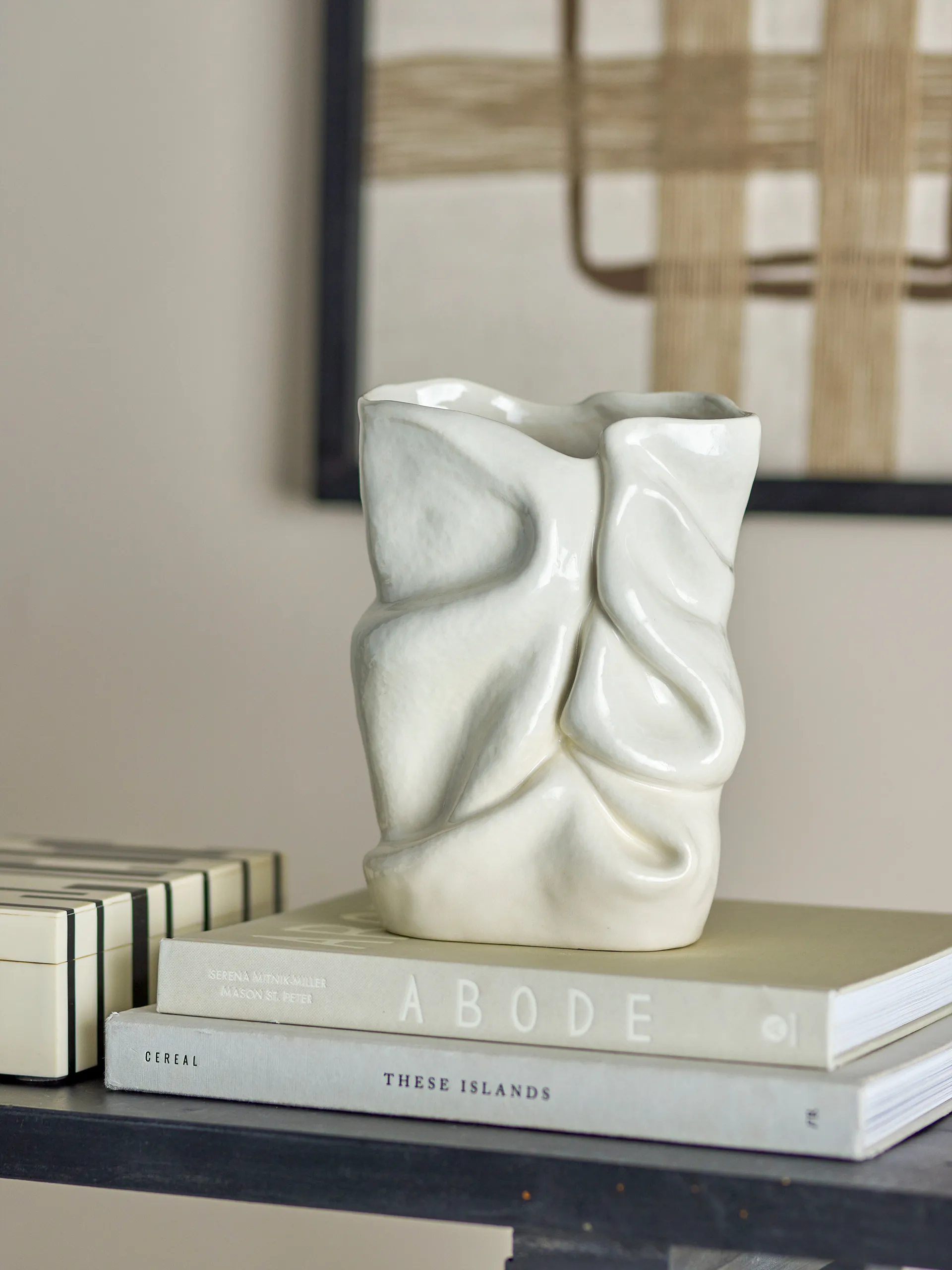 Fabrice Vase 21,5 cm, Weiß Bloomingville