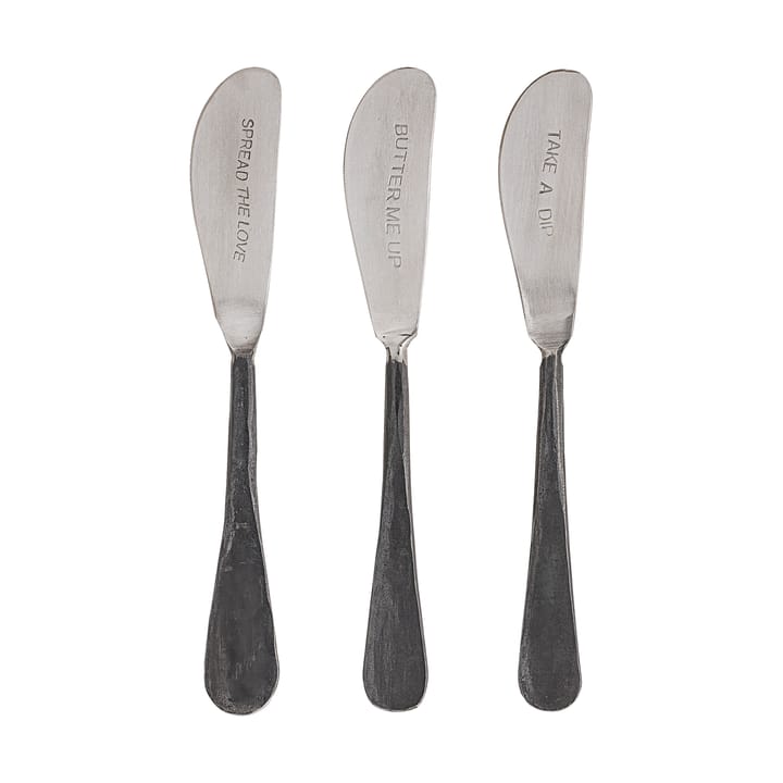 Fabricio Buttermesser 3-teilig - Edelstahl - Bloomingville