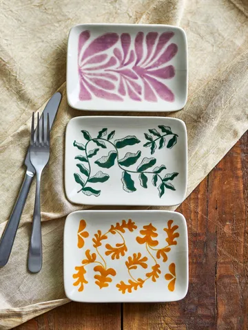 Fauni Dessertteller - Gelb, 15x11,5 cm - Bloomingville