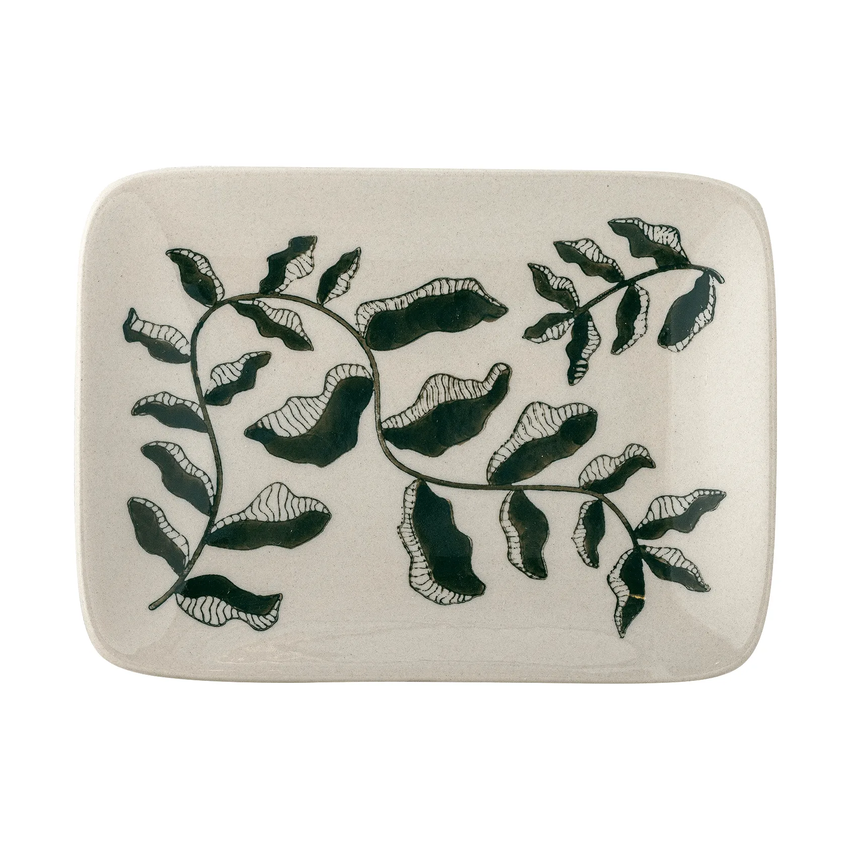 Fauni Dessertteller, Grün, 15x11,5 cm Bloomingville