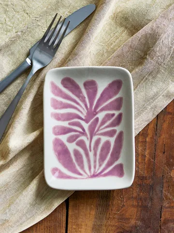 Fauni Dessertteller - Lila, 15x11,5 cm - Bloomingville