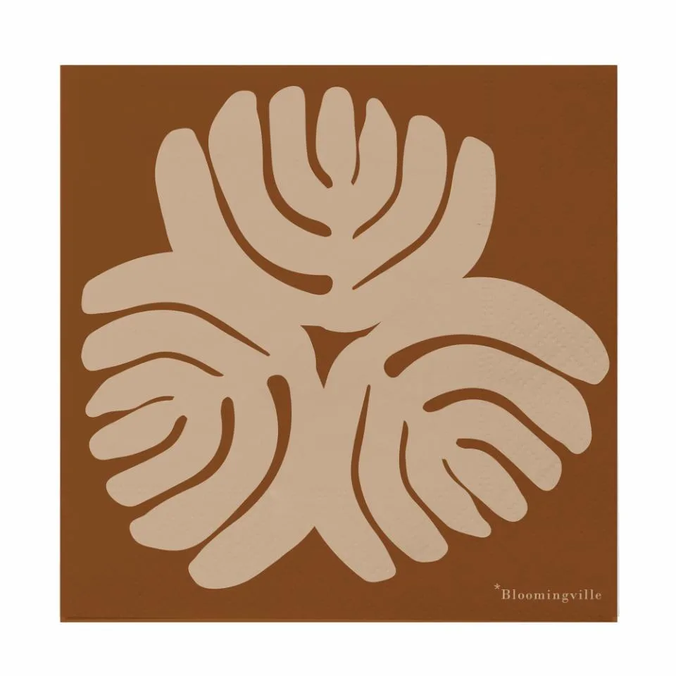 Gritt Servietten 20er-Pack, Braun Bloomingville