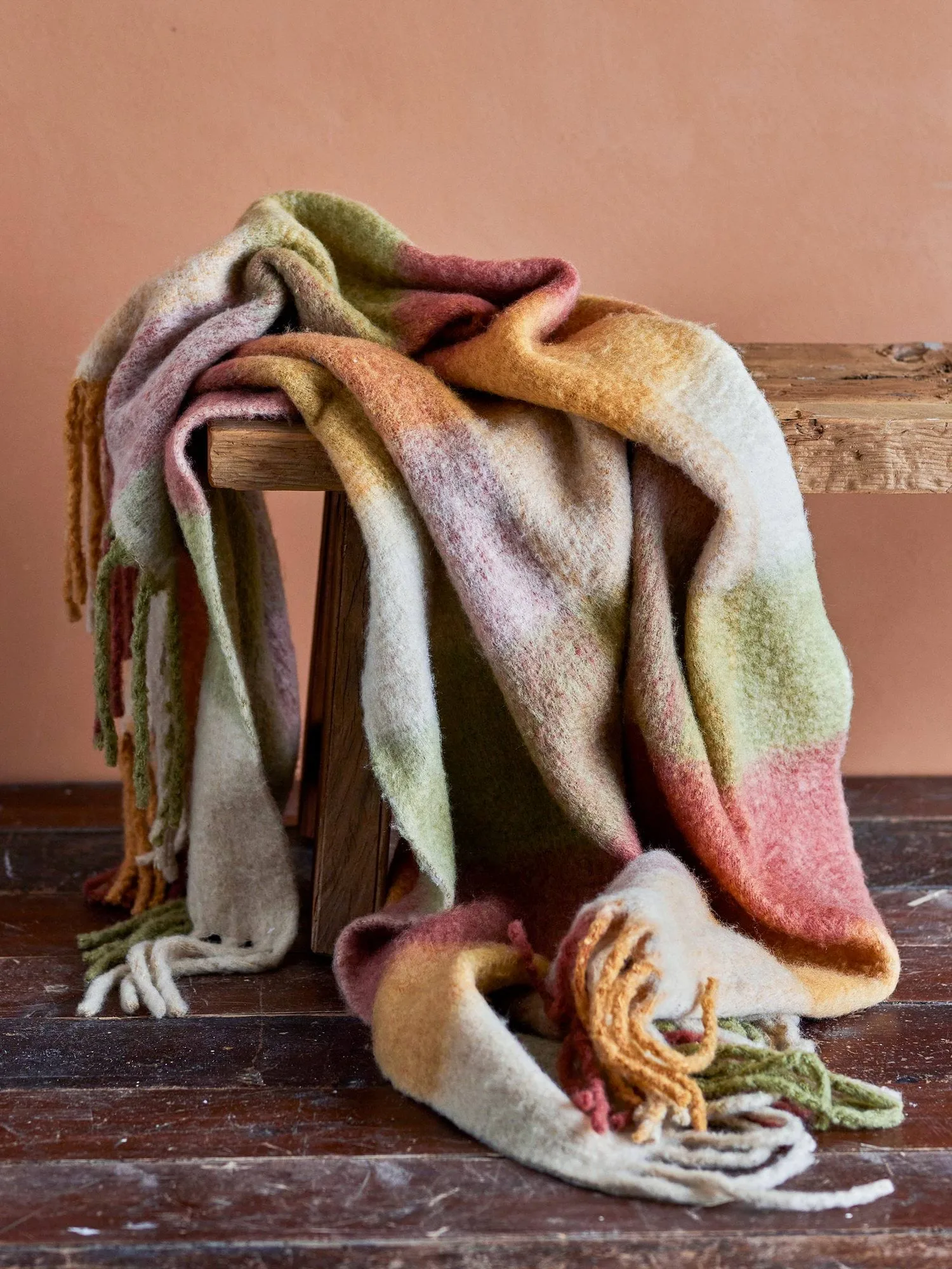 Hamisha Plaid, Multi, kariert, 152x127 cm Bloomingville