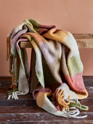 Hamisha Plaid - Multi, kariert, 152x127 cm - Bloomingville