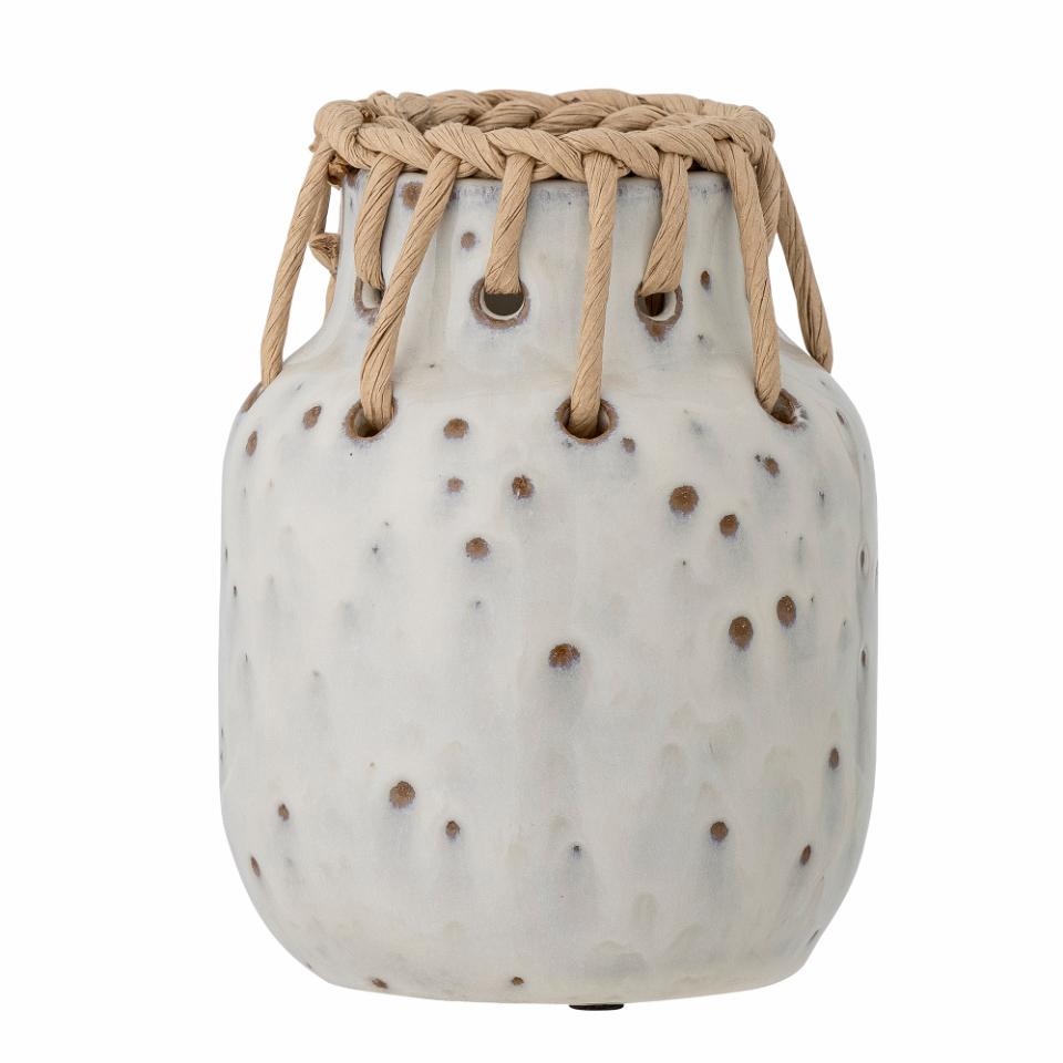 Bloomingville Janel Vase Ø9 cm Weiß