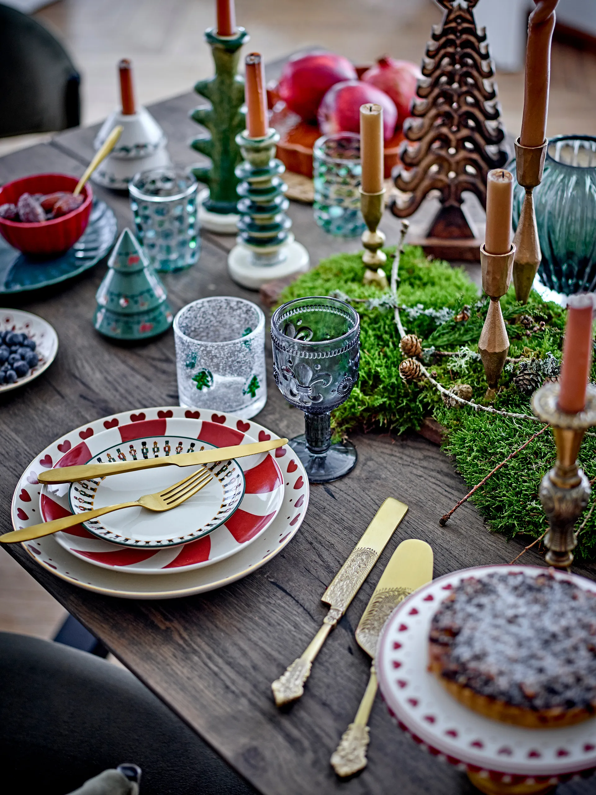 Jolly Tortenplatte Ø20 cm, Rot Bloomingville