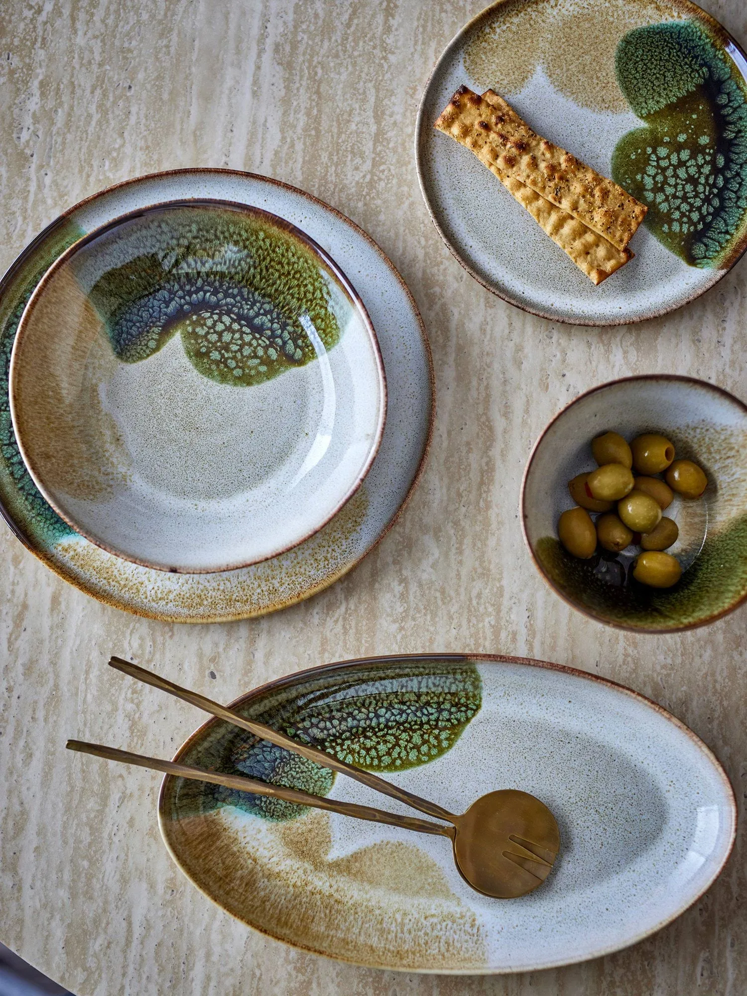 Jules Teller, Grün, Ø22 cm Bloomingville