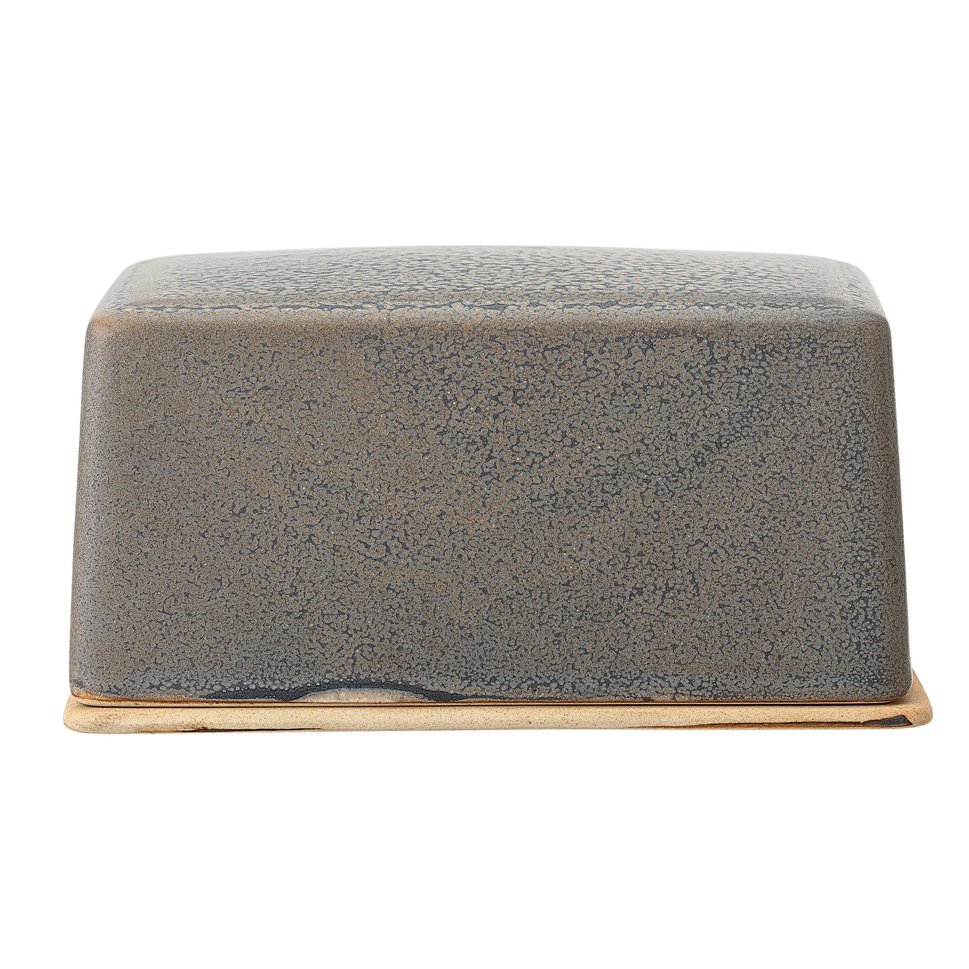 Kendra Butterdose Steingut, Grau Bloomingville
