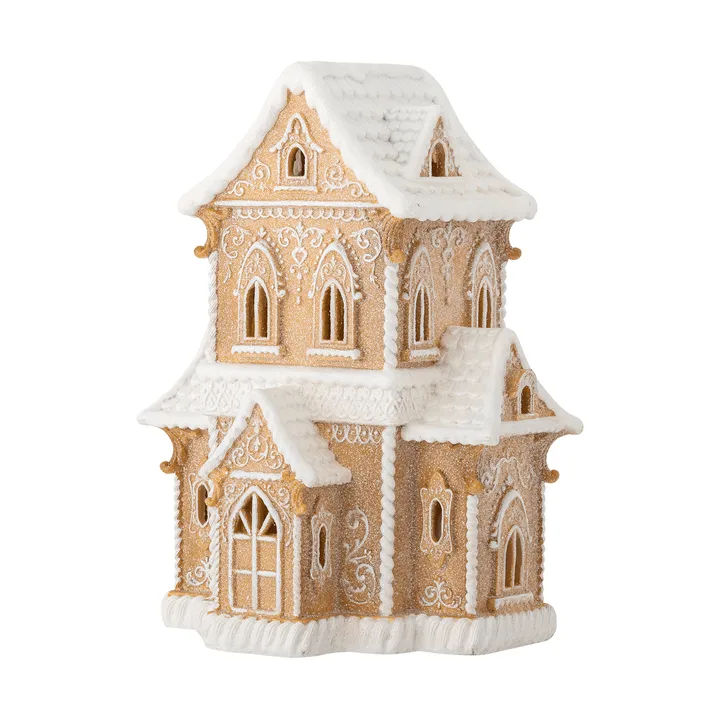 Kevin dekorationshus med ljus - Braun, 37 cm - Bloomingville