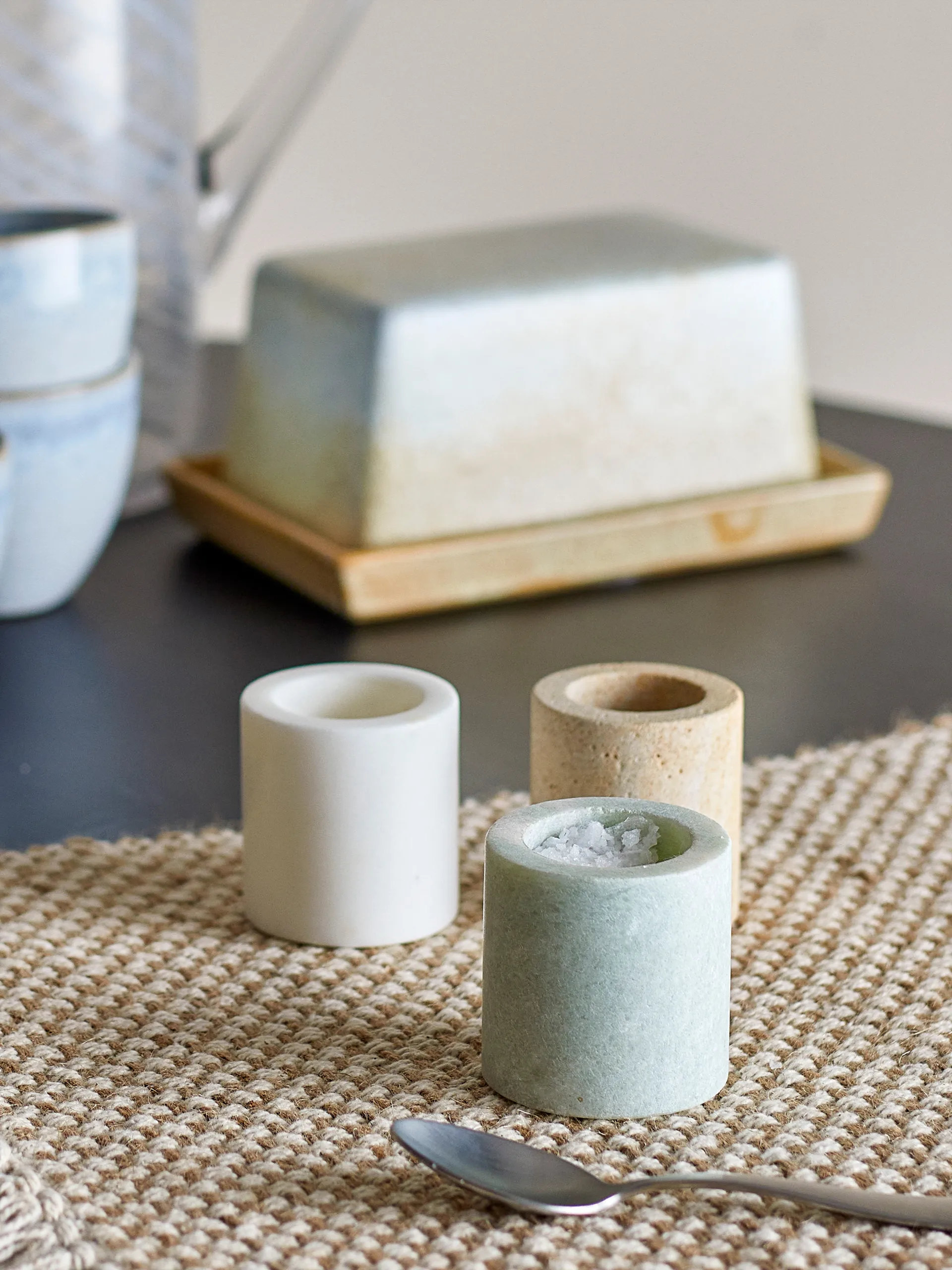 Kokui Vorratsdose 3-teilig, Marmor Bloomingville