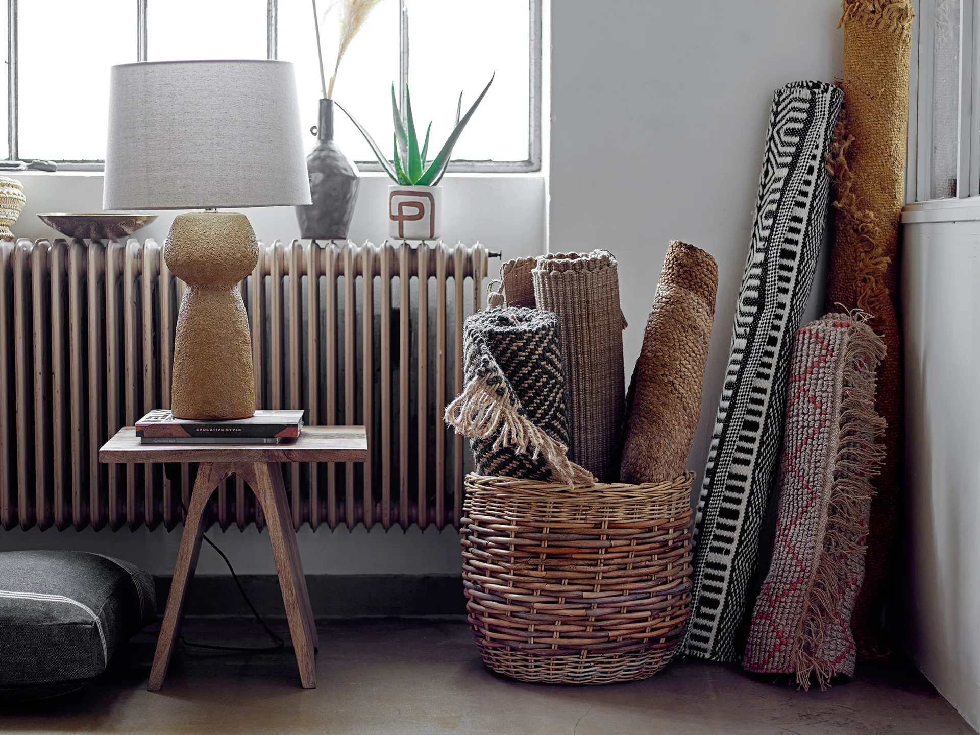 Lalou Verwahrungskorb 2 Teile, Braun Bloomingville