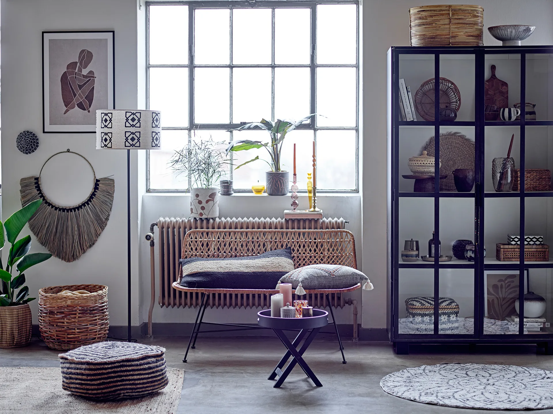 Lalou Verwahrungskorb 2 Teile, Braun Bloomingville