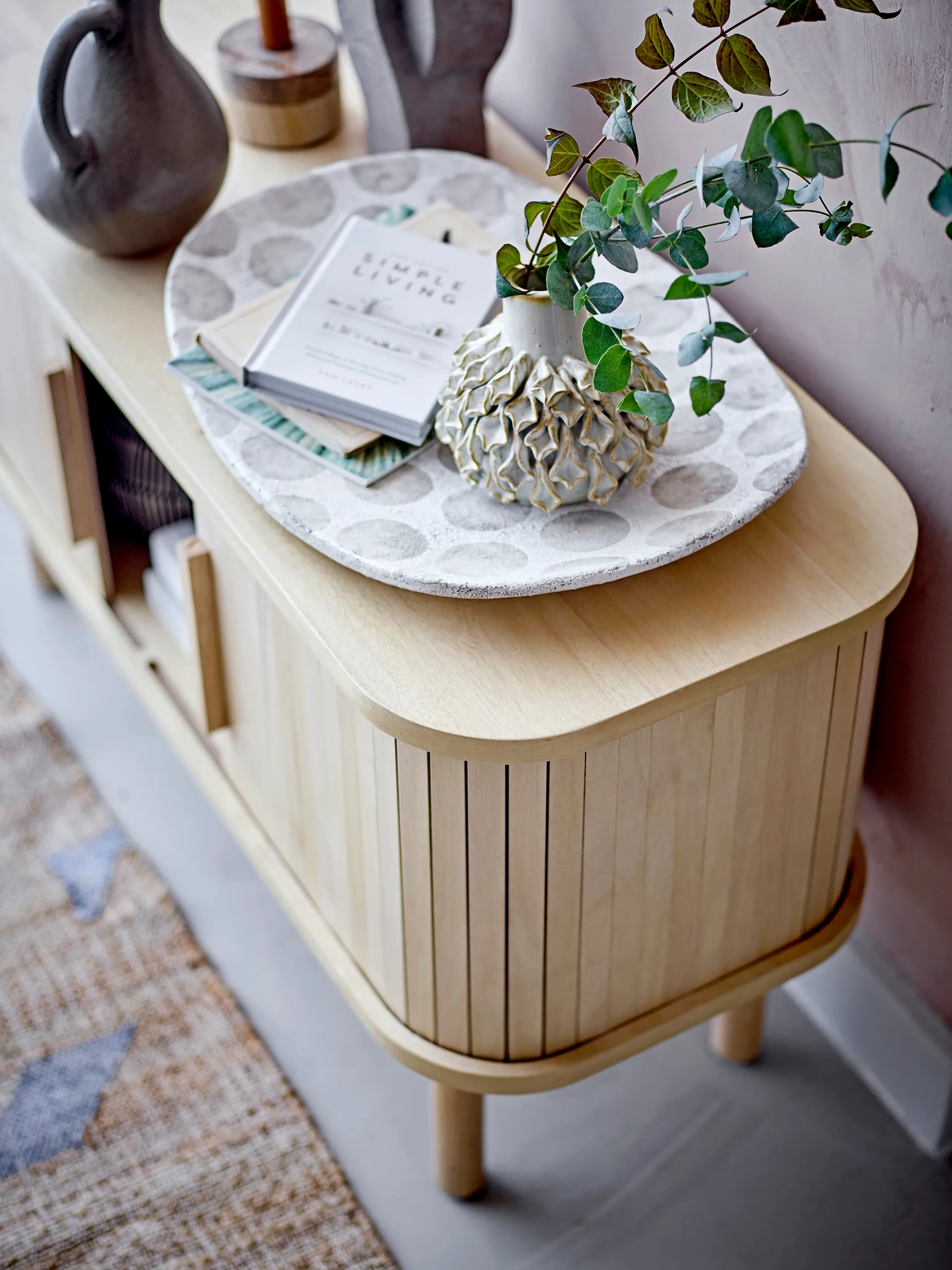 Lex Schrank 90 x 35 x 50cm, Kautschukholz Bloomingville