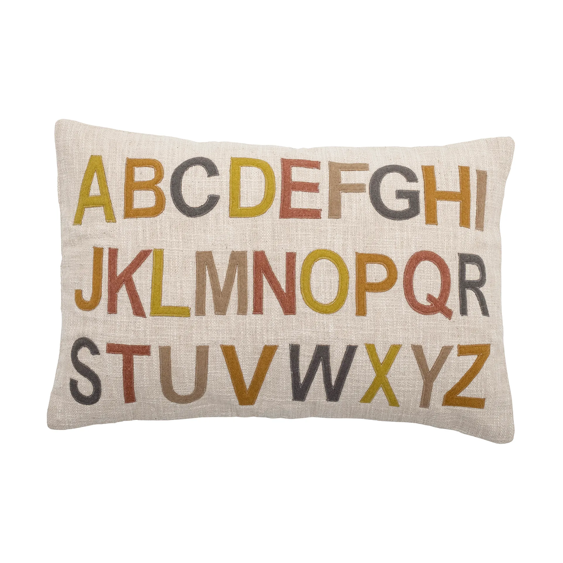 Lexi Kissen Alphabet 40 x 60cm, Nature-multi Bloomingville