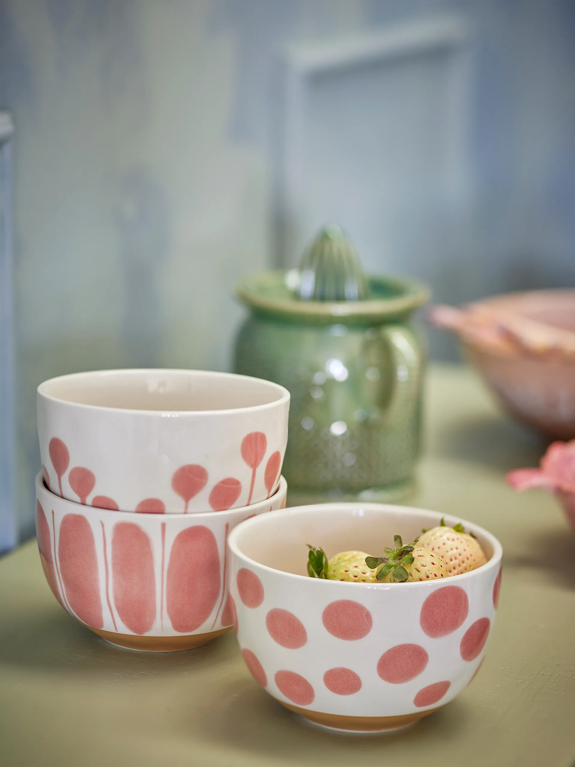 Linora Schale 58 cl 3-teilig, Rose Bloomingville